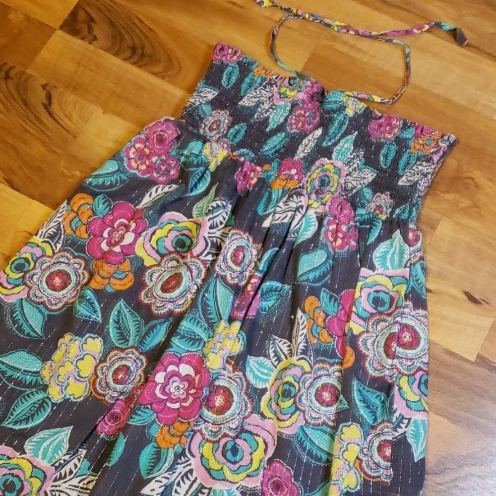 Girl's Sparkly Strapless/Halter Sundress